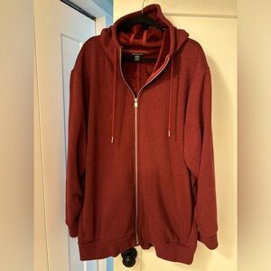 Athleta Long Full Zip Hoodie
Burgundy, Size XL [14-16]